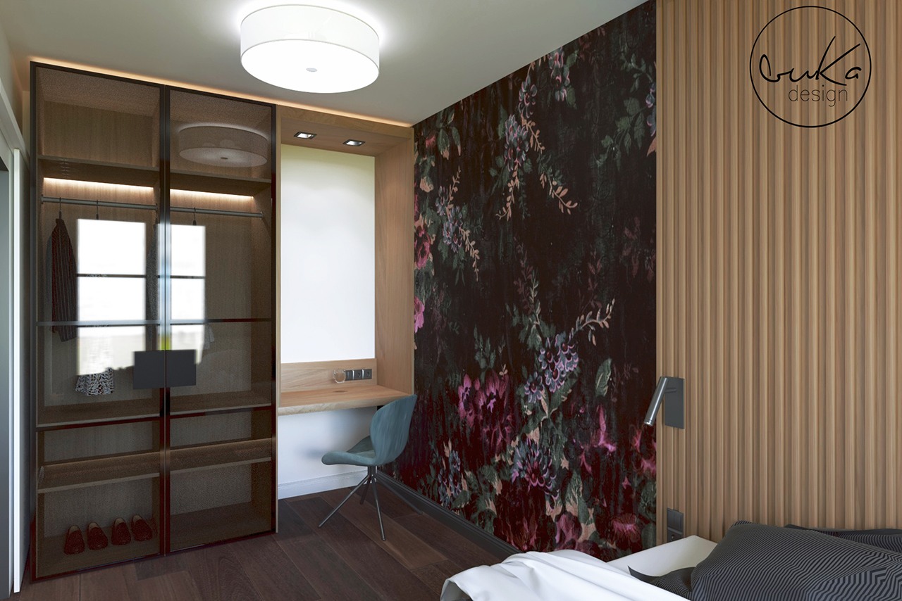 Apartament augustiańska, ujęcie 3 — projekt apartamentu, Kraków, projekt buKadesign