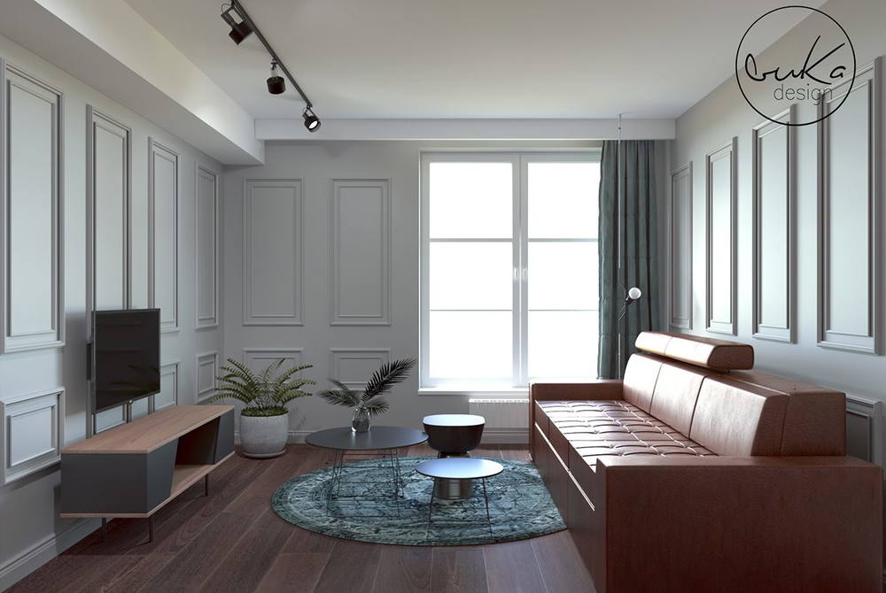 Apartament augustiańska, ujęcie 6 — projekt apartamentu, Kraków, projekt buKadesign