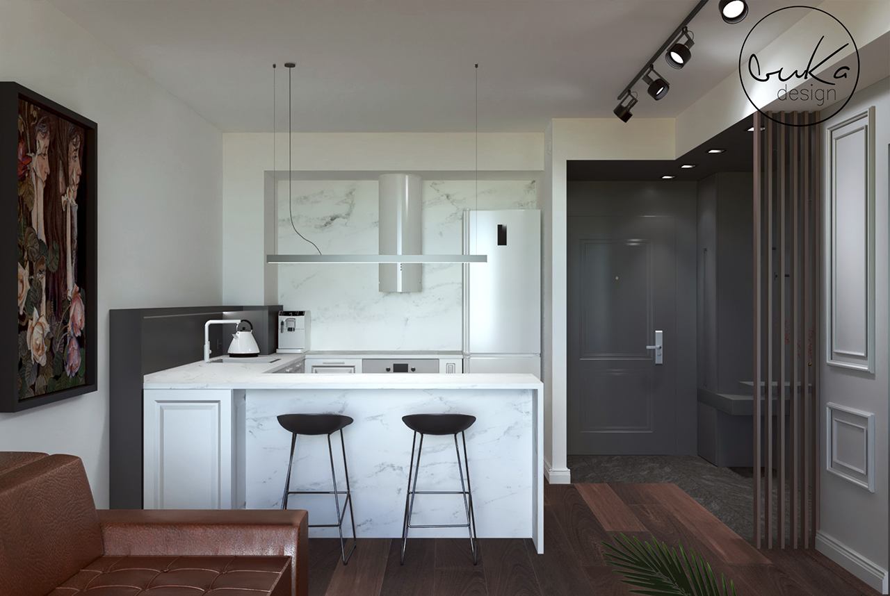 Apartament w krakowie na ul. augustianskiej, ujęcie 10 — projekt apartamentu, Kraków, projekt buKadesign