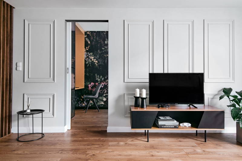 Apartament na Augustiańskiej w Krakowie — strefa dzienna