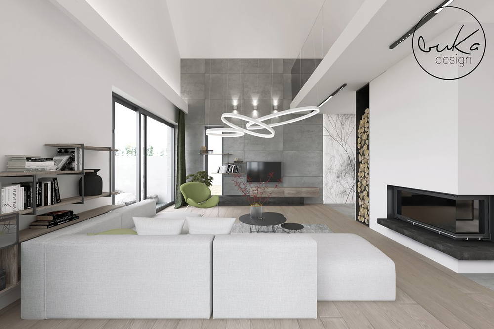 Concrete house, ujęcie 2 — projekt domu jednorodzinnego, Kraków, projekt buKadesign