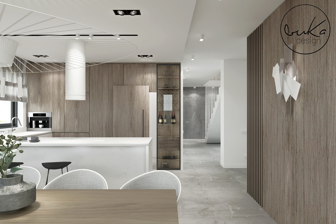 Concrete house, ujęcie 3 — projekt domu jednorodzinnego, Kraków, projekt buKadesign