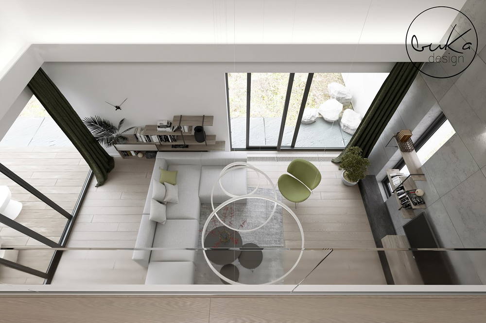 Concrete house, ujęcie 8 — projekt domu jednorodzinnego, Kraków, projekt buKadesign