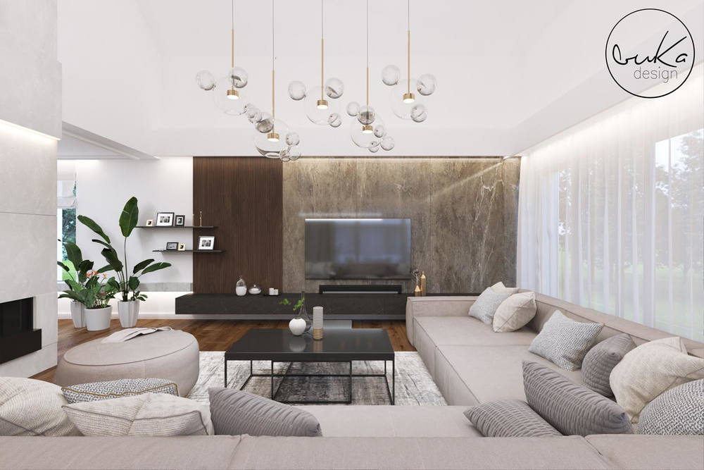 Chic escape, ujęcie 2 — projekt domu jednorodzinnego, Kokotów, projekt buKadesign
