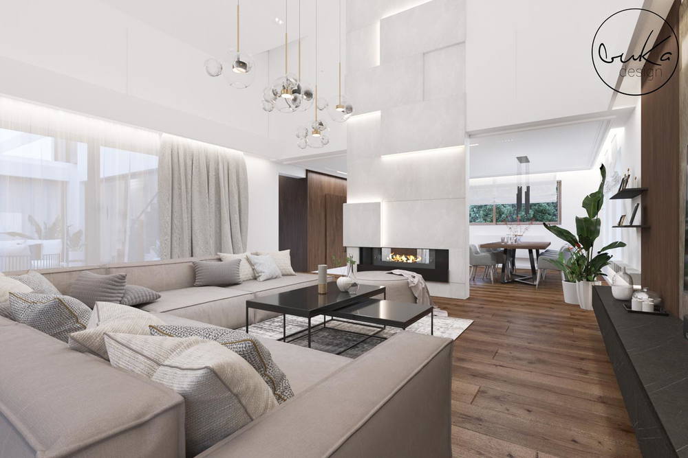 Chic escape, ujęcie 3 — projekt domu jednorodzinnego, Kokotów, projekt buKadesign