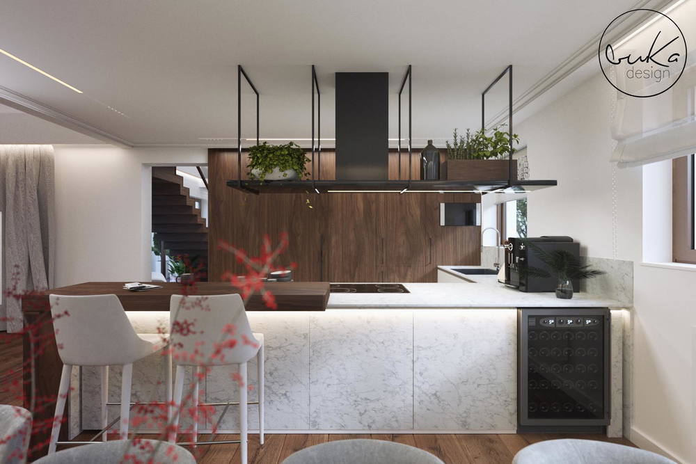 Chic escape, ujęcie 4 — projekt domu jednorodzinnego, Kokotów, projekt buKadesign