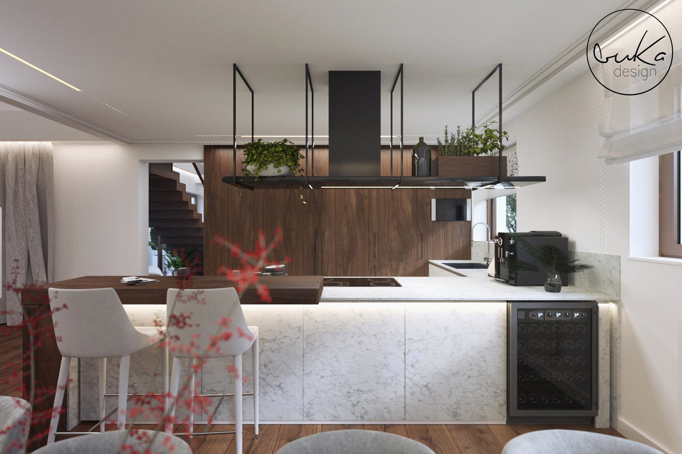 Chic escape, ujęcie 4 — projekt domu jednorodzinnego, Kokotów, projekt buKadesign