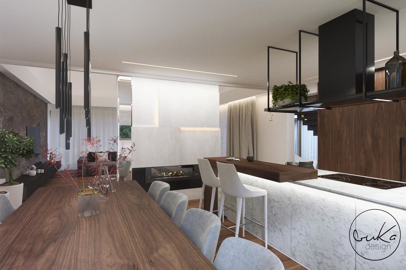 Chic escape, ujęcie 7 — projekt domu jednorodzinnego, Kokotów, projekt buKadesign
