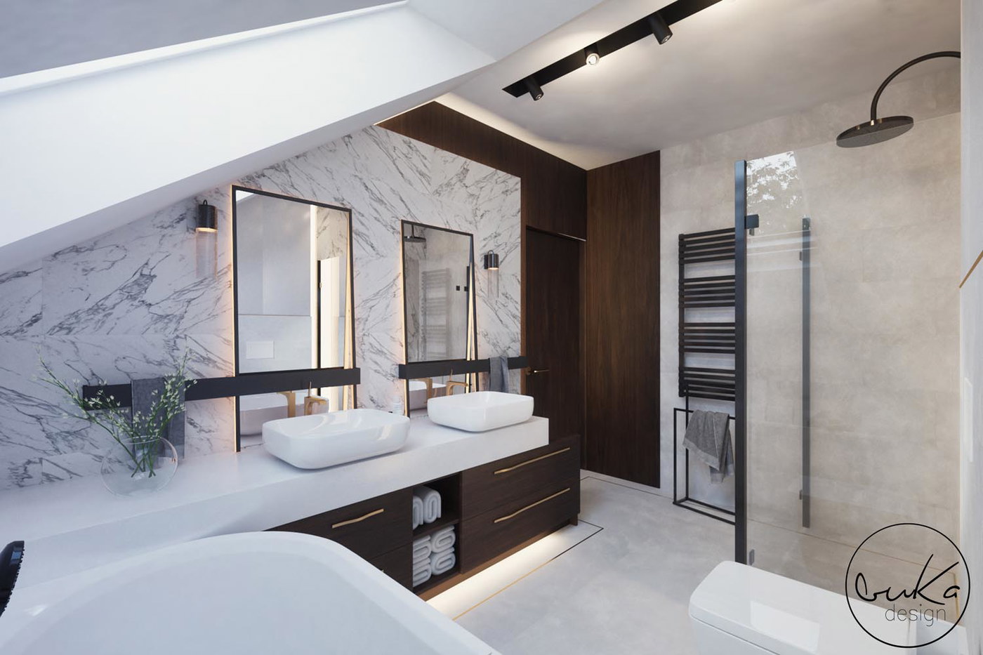 Chic escape, ujęcie 13 — projekt domu jednorodzinnego, Kokotów, projekt buKadesign