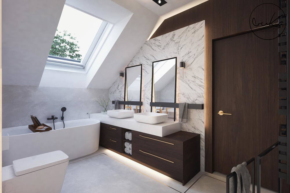 Chic escape, ujęcie 14 — projekt domu jednorodzinnego, Kokotów, projekt buKadesign