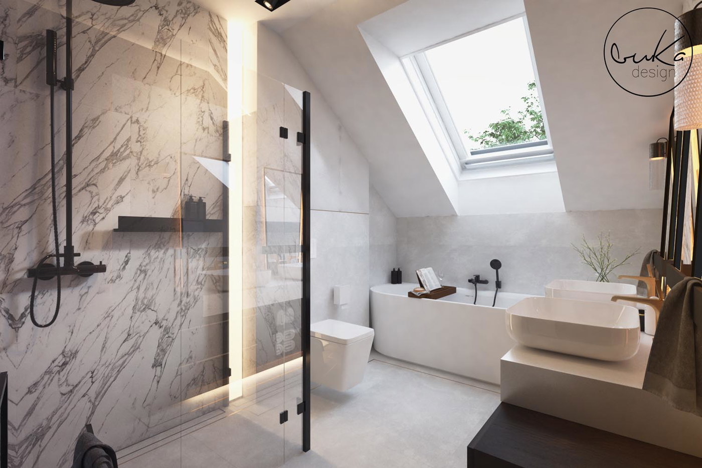 Chic escape, ujęcie 15 — projekt domu jednorodzinnego, Kokotów, projekt buKadesign