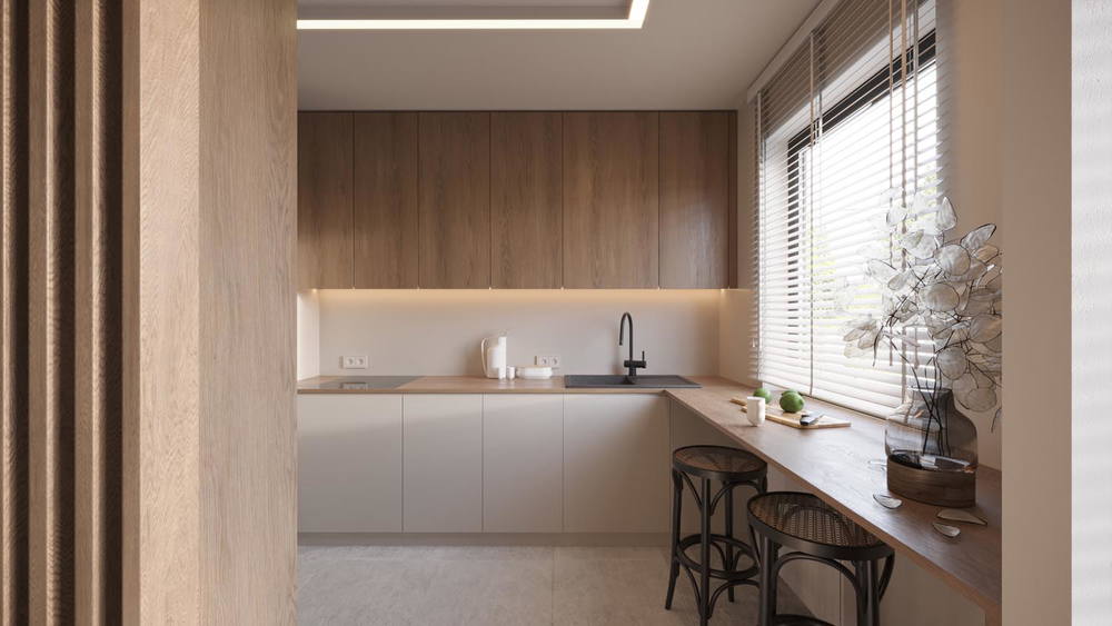 Eco-minimal youth, ujęcie 5 — projekt apartamentu, Gdańsk, projekt buKadesign