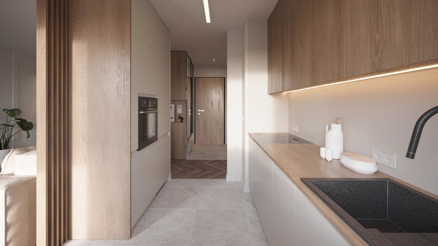 Eco-minimal youth, ujęcie 7 — projekt apartamentu, Gdańsk, projekt buKadesign