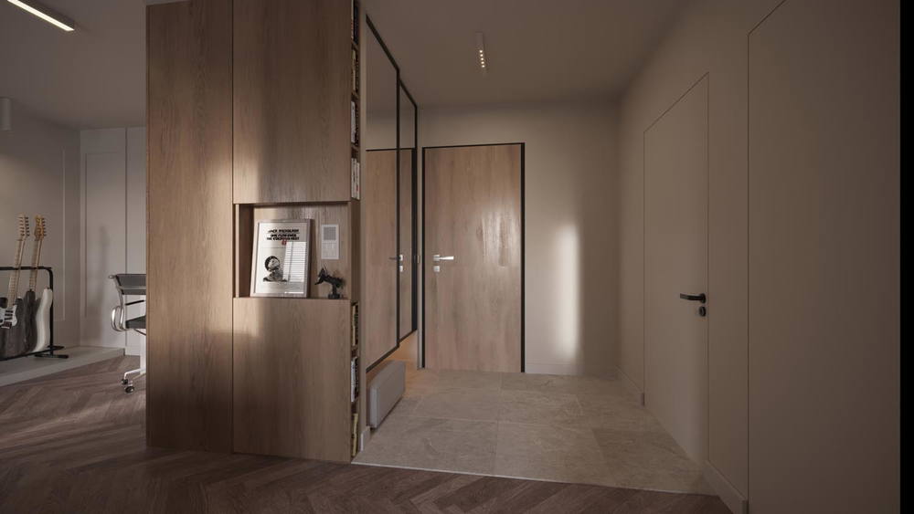 Eco-minimal youth, ujęcie 9 — projekt apartamentu, Gdańsk, projekt buKadesign