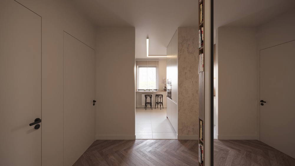 Eco-minimal youth, ujęcie 10 — projekt apartamentu, Gdańsk, projekt buKadesign