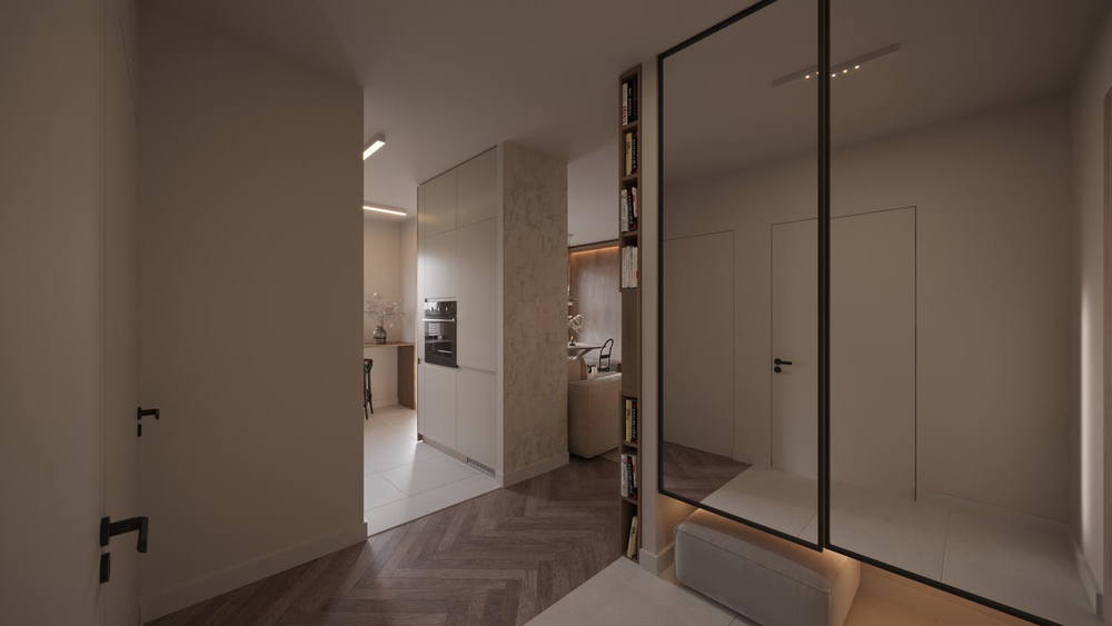 Eco-minimal youth, ujęcie 11 — projekt apartamentu, Gdańsk, projekt buKadesign