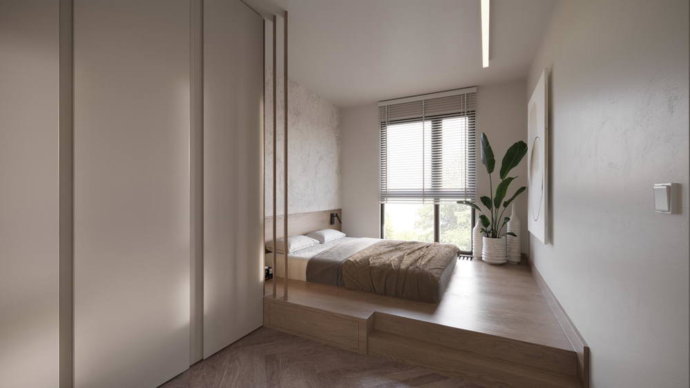 Eco-minimal youth, ujęcie 12 — projekt apartamentu, Gdańsk, projekt buKadesign