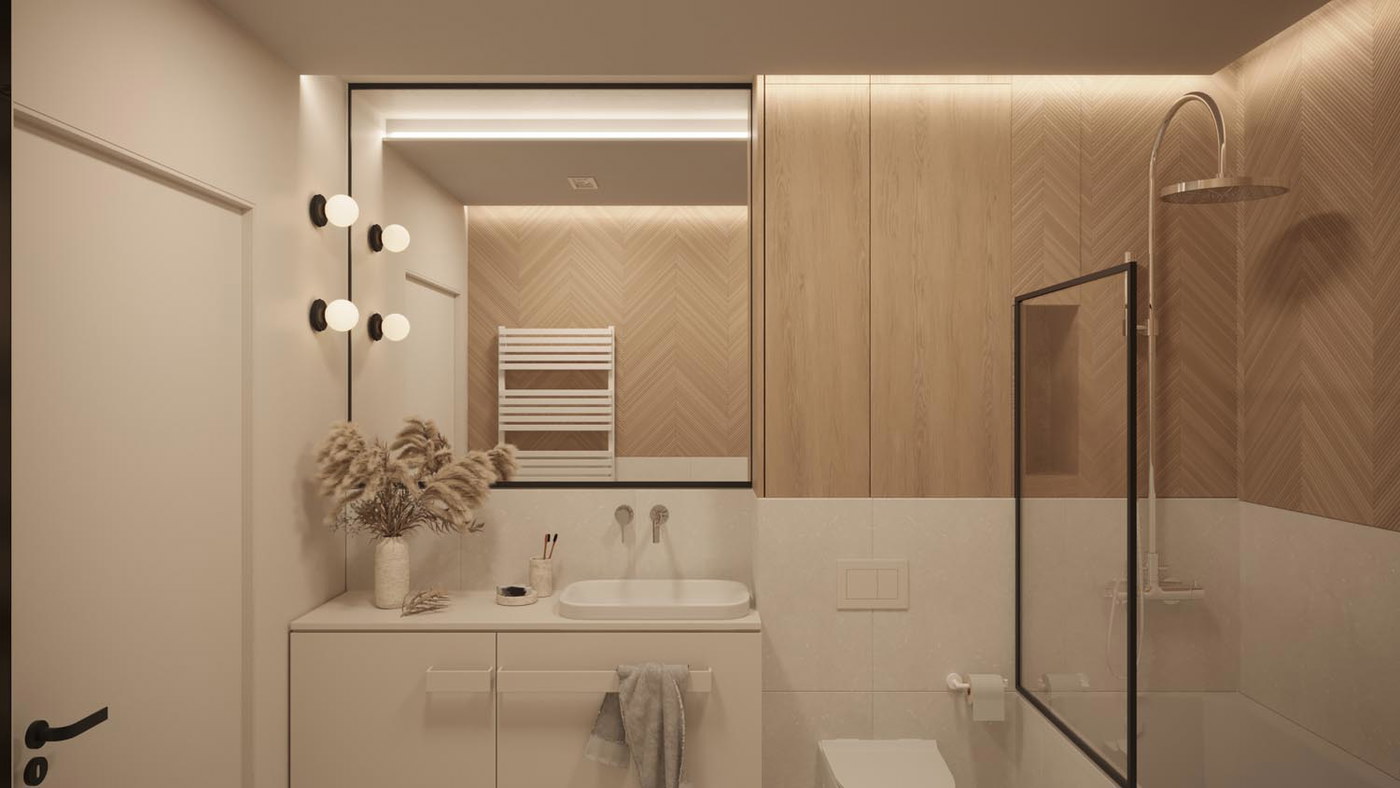 Eco-minimal youth, ujęcie 16 — projekt apartamentu, Gdańsk, projekt buKadesign