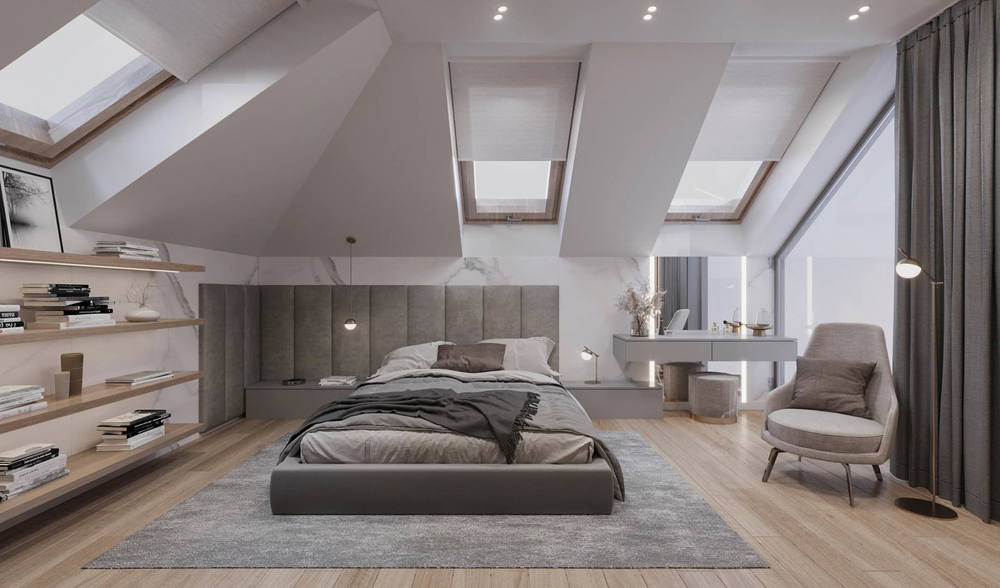 Wooden chic, ujęcie 4 — projekt domu jednorodzinnego, Kraków, projekt buKadesign