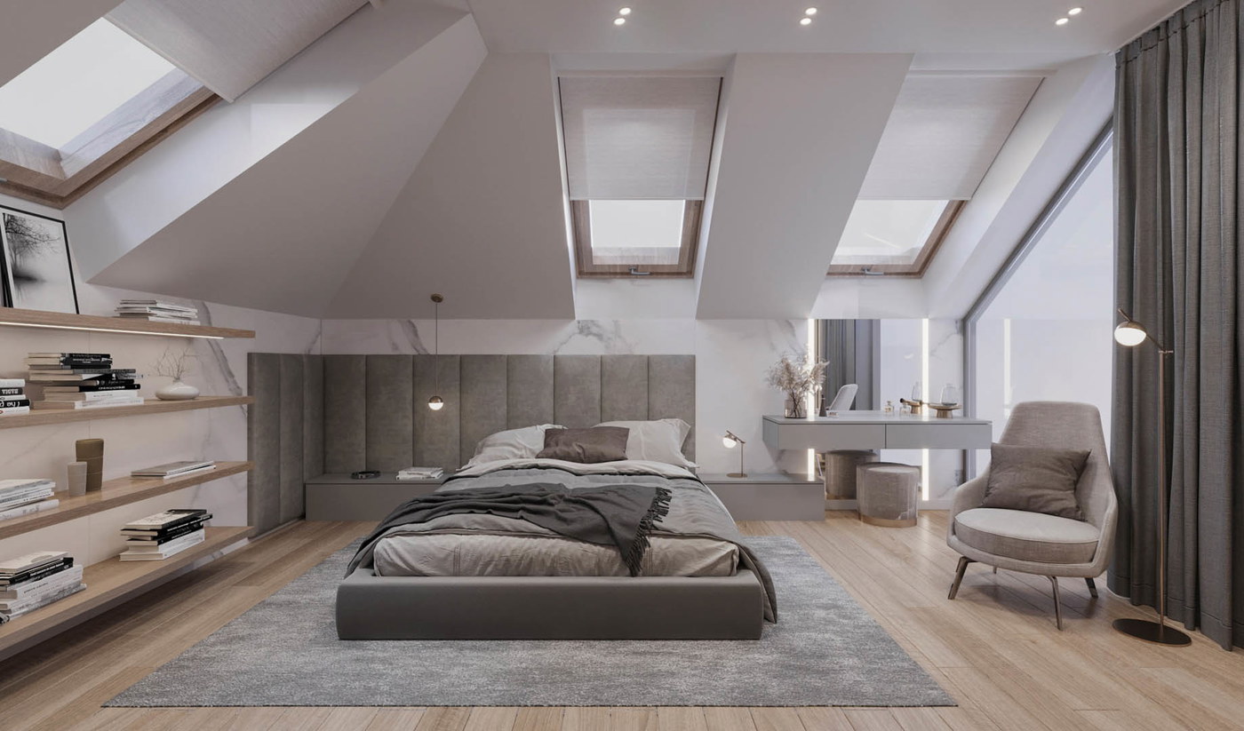 Wooden chic, ujęcie 4 — projekt domu jednorodzinnego, Kraków, projekt buKadesign