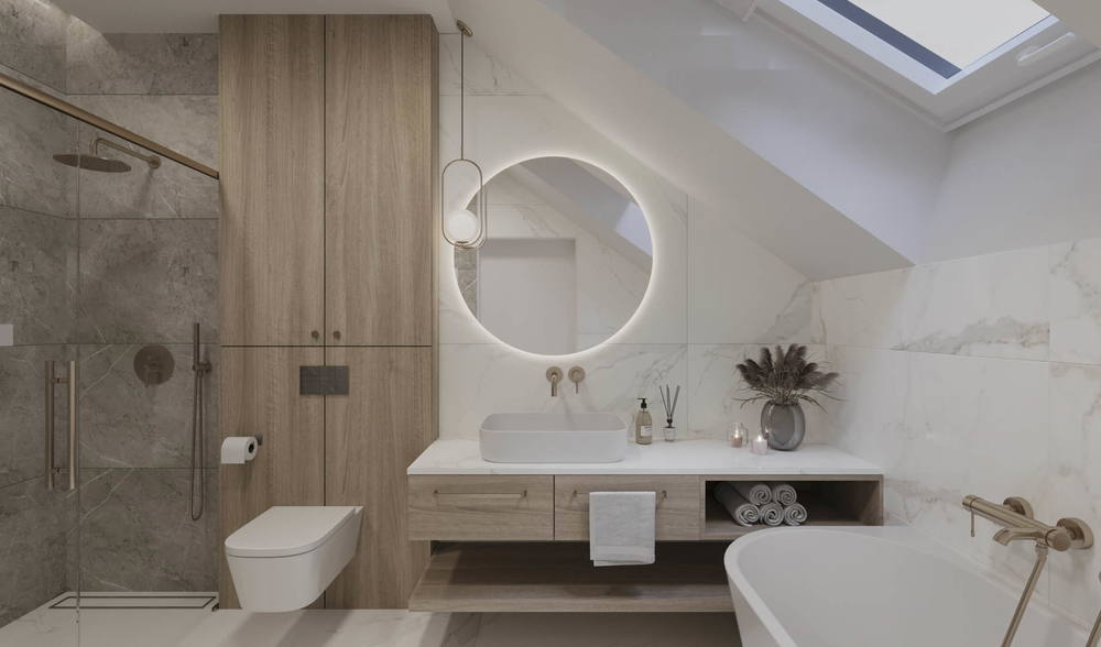 Wooden chic, ujęcie 9 — projekt domu jednorodzinnego, Kraków, projekt buKadesign