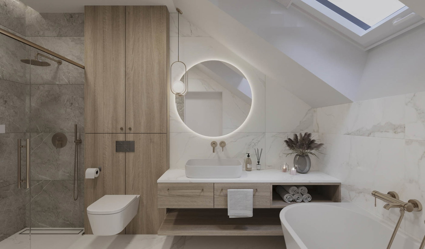 Wooden chic, ujęcie 9 — projekt domu jednorodzinnego, Kraków, projekt buKadesign