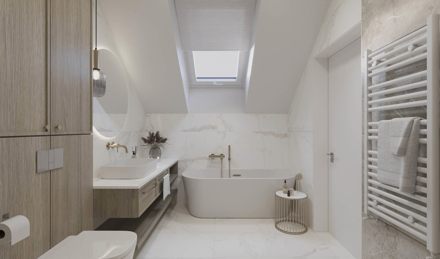 Wooden chic, ujęcie 11 — projekt domu jednorodzinnego, Kraków, projekt buKadesign