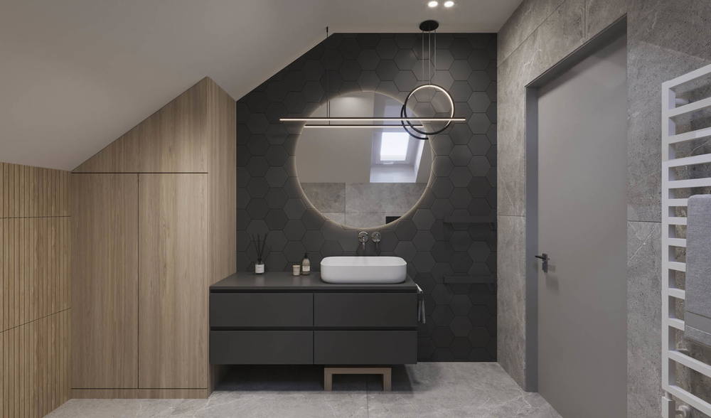 Wooden chic, ujęcie 16 — projekt domu jednorodzinnego, Kraków, projekt buKadesign