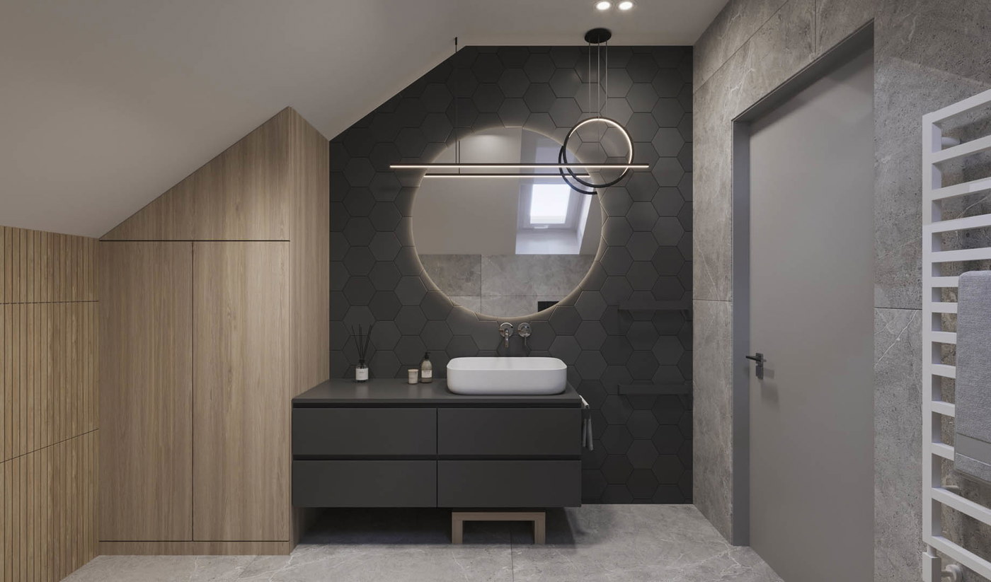 Wooden chic, ujęcie 16 — projekt domu jednorodzinnego, Kraków, projekt buKadesign