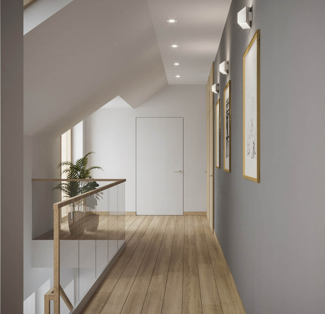 Wooden chic, ujęcie 17 — projekt domu jednorodzinnego, Kraków, projekt buKadesign