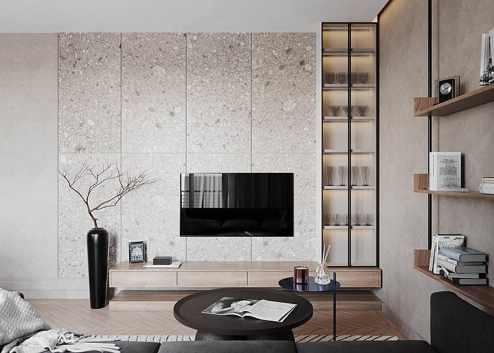 Subtle touch, ujęcie 2 — projekt apartamentu, Kraków, projekt buKadesign