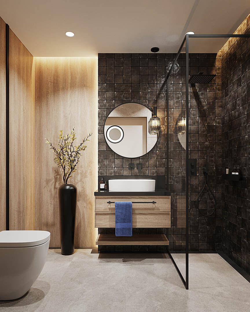 Subtle touch, ujęcie 6 — projekt apartamentu, Kraków, projekt buKadesign