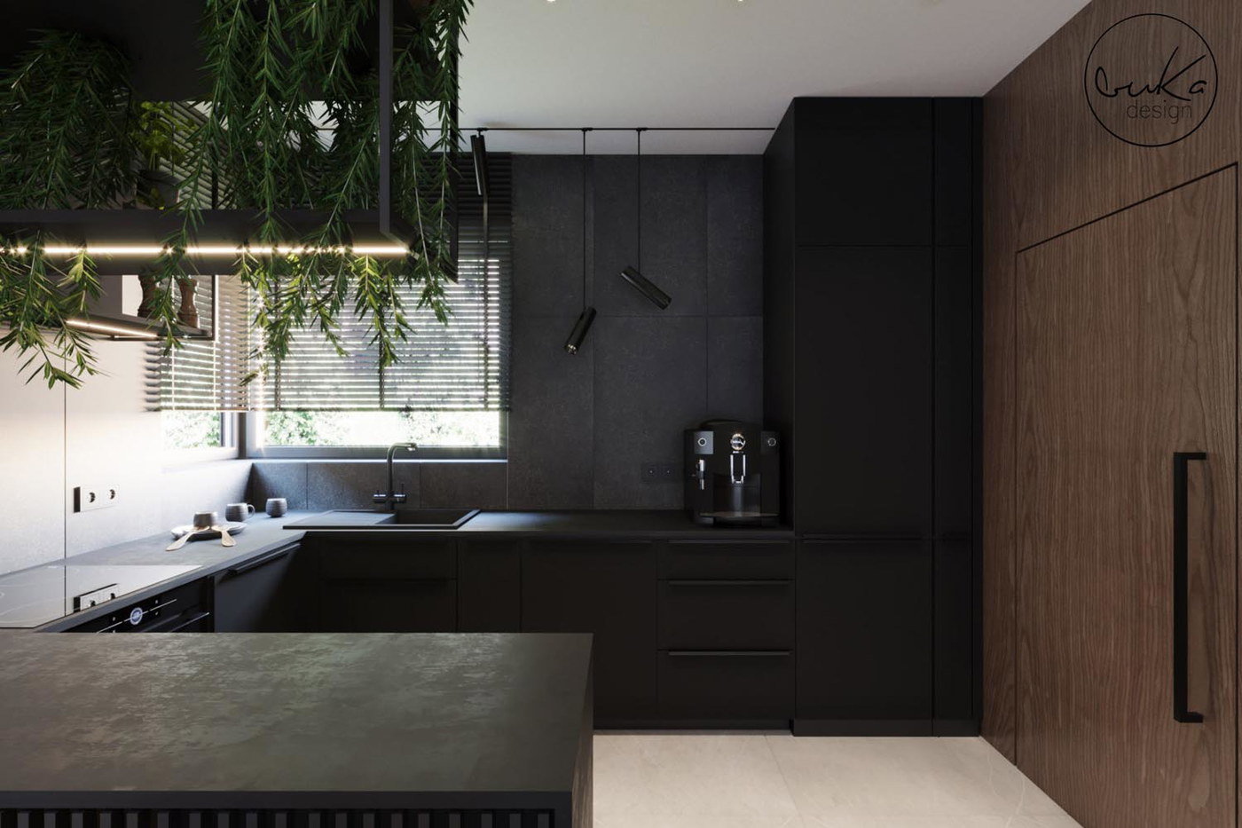 Serene sanctuary, ujęcie 4 — projekt domu jednorodzinnego, Kraków, projekt buKadesign