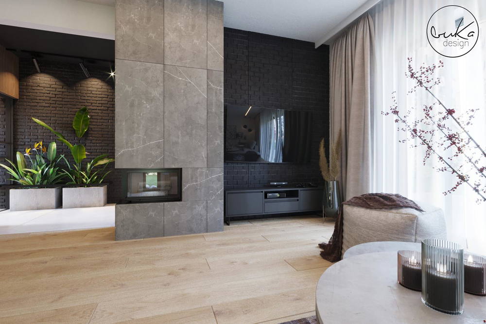 Serene sanctuary, ujęcie 5 — projekt domu jednorodzinnego, Kraków, projekt buKadesign