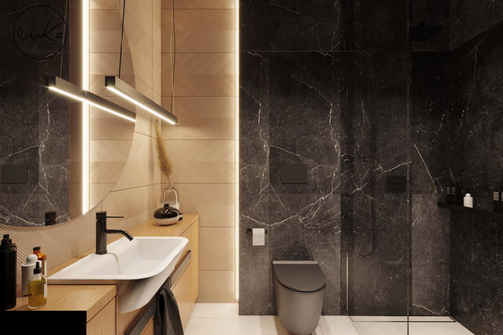 Serene sanctuary, ujęcie 8 — projekt domu jednorodzinnego, Kraków, projekt buKadesign