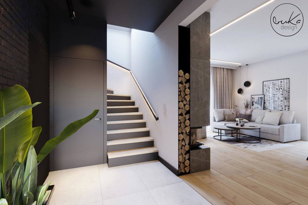 Serene sanctuary, ujęcie 12 — projekt domu jednorodzinnego, Kraków, projekt buKadesign