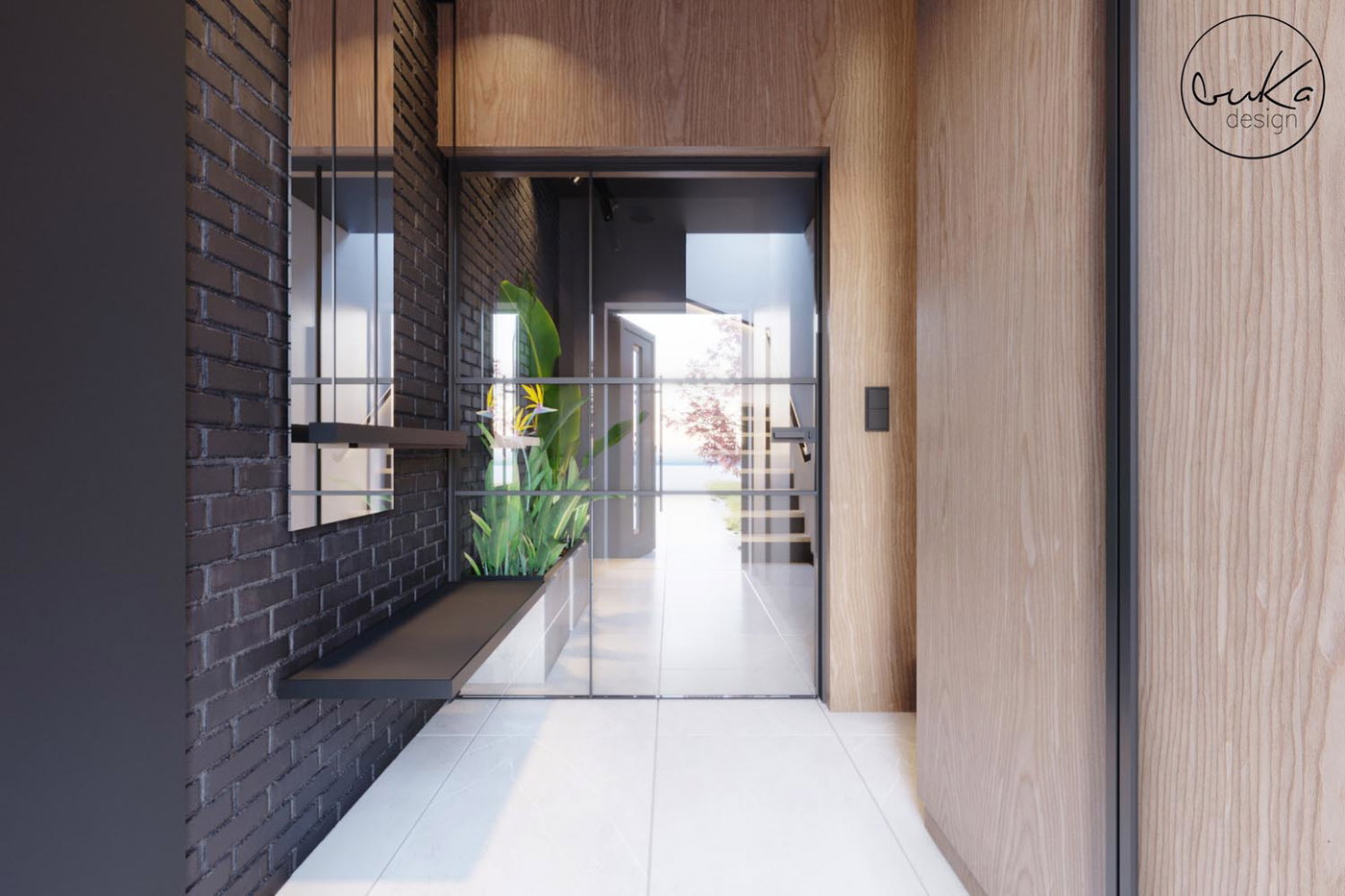 Serene sanctuary, ujęcie 13 — projekt domu jednorodzinnego, Kraków, projekt buKadesign