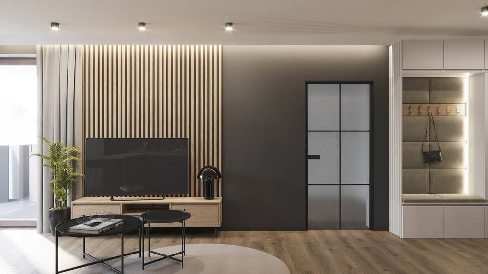 Bold minimalism, ujęcie 2 — projekt apartamentu, Kraków, projekt buKadesign