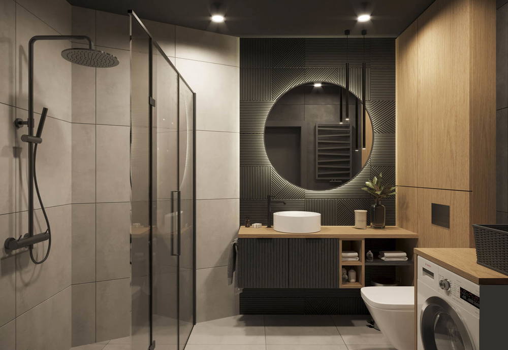 Bold minimalism, ujęcie 4 — projekt apartamentu, Kraków, projekt buKadesign