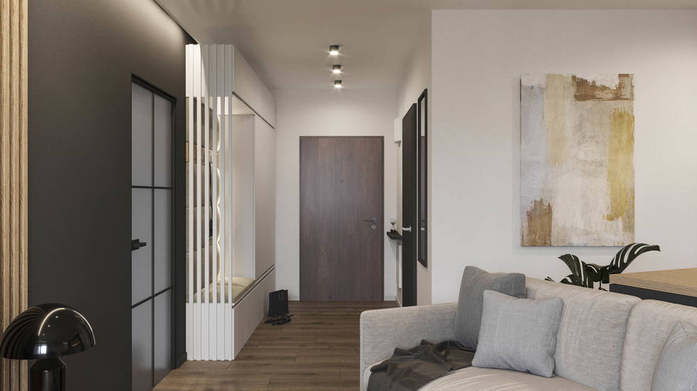Bold minimalism, ujęcie 6 — projekt apartamentu, Kraków, projekt buKadesign