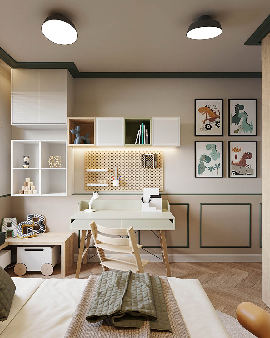 Burgundy elegance, ujęcie 12 — projekt apartamentu, Kraków, projekt buKadesign