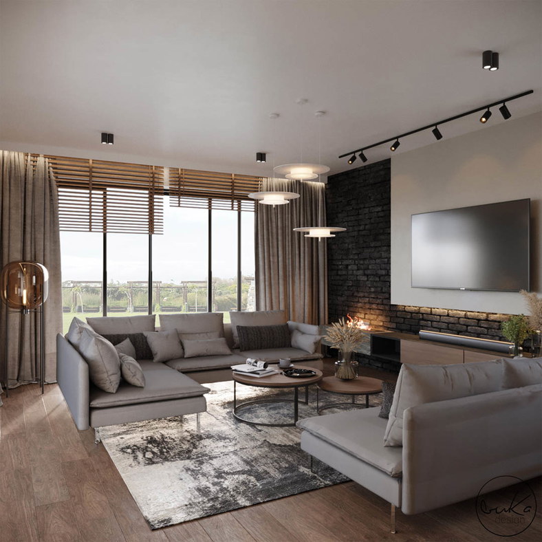 Cozy hideaway — projekt domu jednorodzinnego, Kraków — projekt wnętrza buKadesign