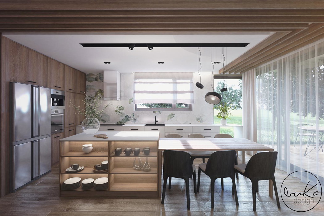 Hidden gem — projekt domu jednorodzinnego, Kraków — projekt wnętrza buKadesign