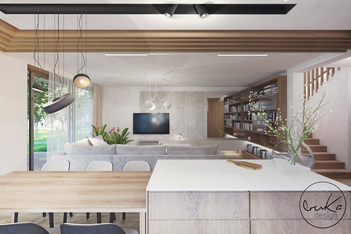 Hidden gem, ujęcie 4 — projekt domu jednorodzinnego, Kraków, projekt buKadesign