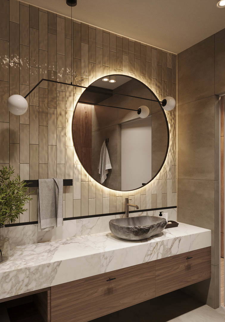 Earthy tranquility, ujęcie 8 — projekt apartamentu, Kraków, projekt buKadesign