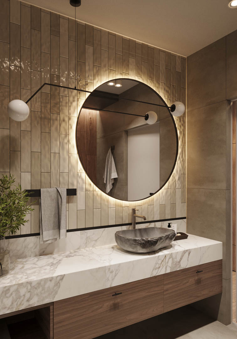 Earthy tranquility, ujęcie 8 — projekt apartamentu, Kraków, projekt buKadesign