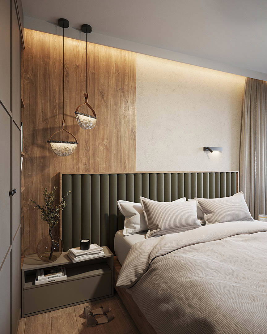 Earthy tranquility, ujęcie 10 — projekt apartamentu, Kraków, projekt buKadesign
