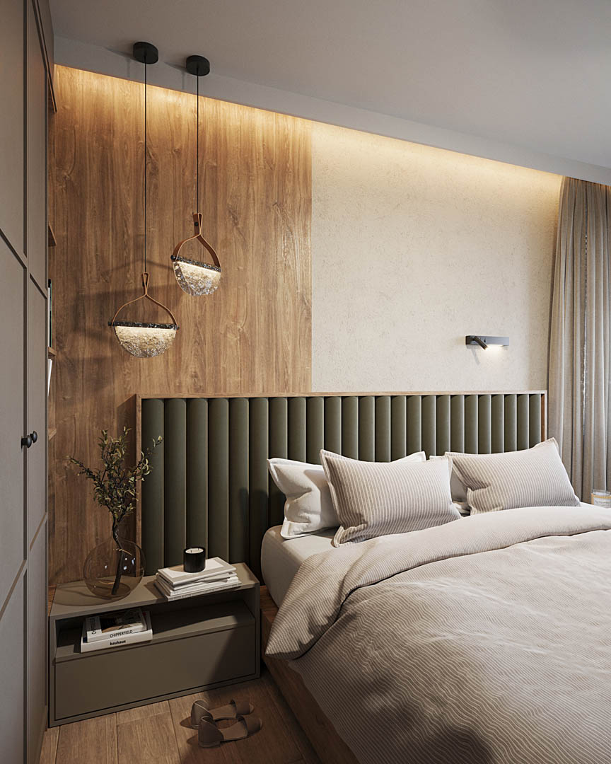 Earthy tranquility, ujęcie 10 — projekt apartamentu, Kraków, projekt buKadesign