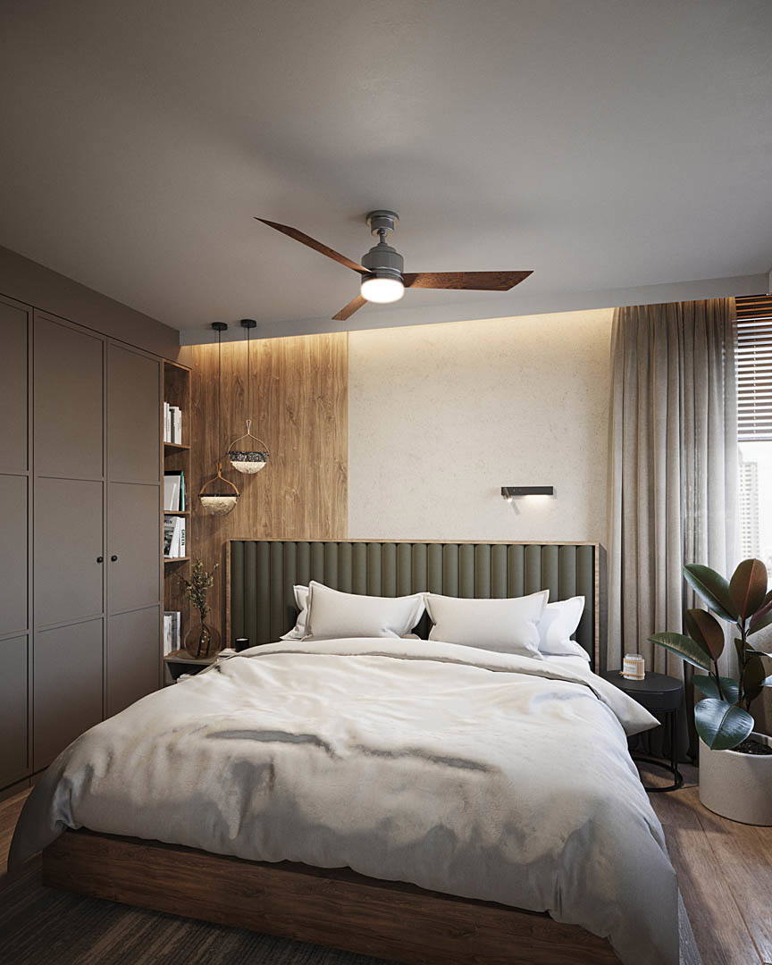 Earthy tranquility, ujęcie 11 — projekt apartamentu, Kraków, projekt buKadesign
