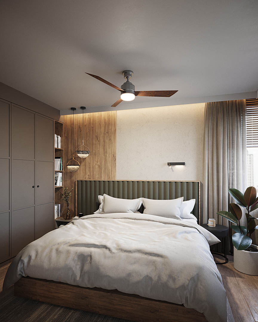 Earthy tranquility, ujęcie 11 — projekt apartamentu, Kraków, projekt buKadesign